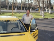 taxi Un aimable et trs capable chauffeur de taxi, en route pour Constanta et la Mer noire le 26 novembre